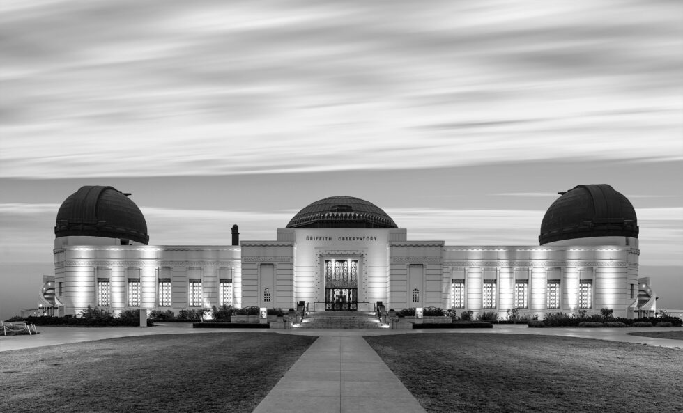 Griffith Park Observatory Photo in black and white